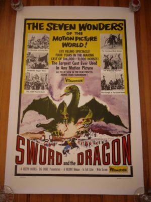 Sword And The Dragon Original One Sheet Poster