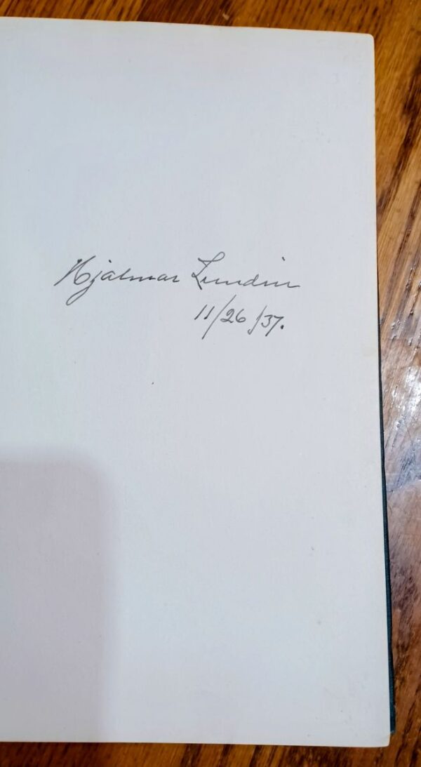 WRESTLING BOOK - ON THE MAT AND OFF by HJALMAR LUNDIN- 1937 SIGNED - HARDCOPY 1st PRINTING - Image 8